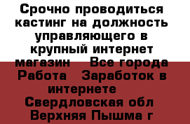 Срочно проводиться кастинг на должность управляющего в крупный интернет-магазин. - Все города Работа » Заработок в интернете   . Свердловская обл.,Верхняя Пышма г.